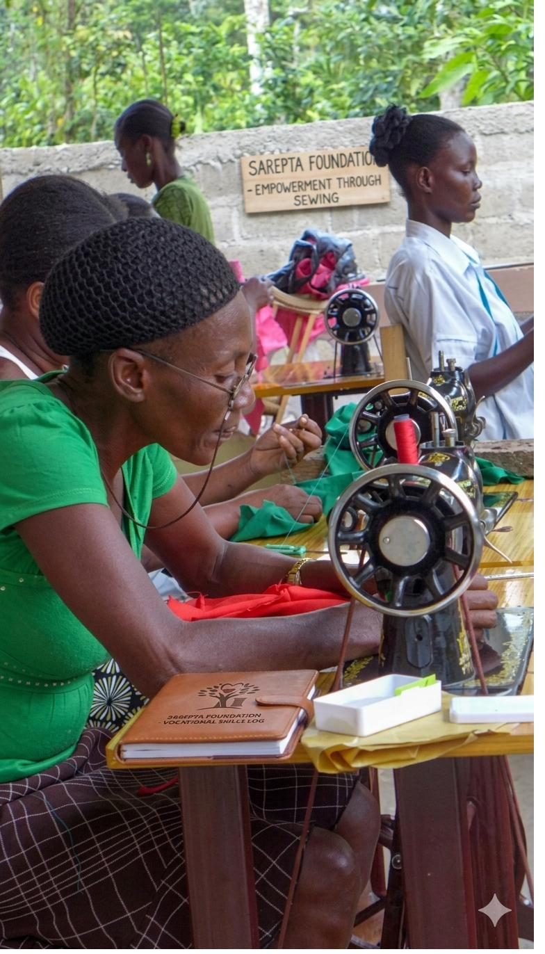 Sarepta Foundation vocational sewing empowerment program